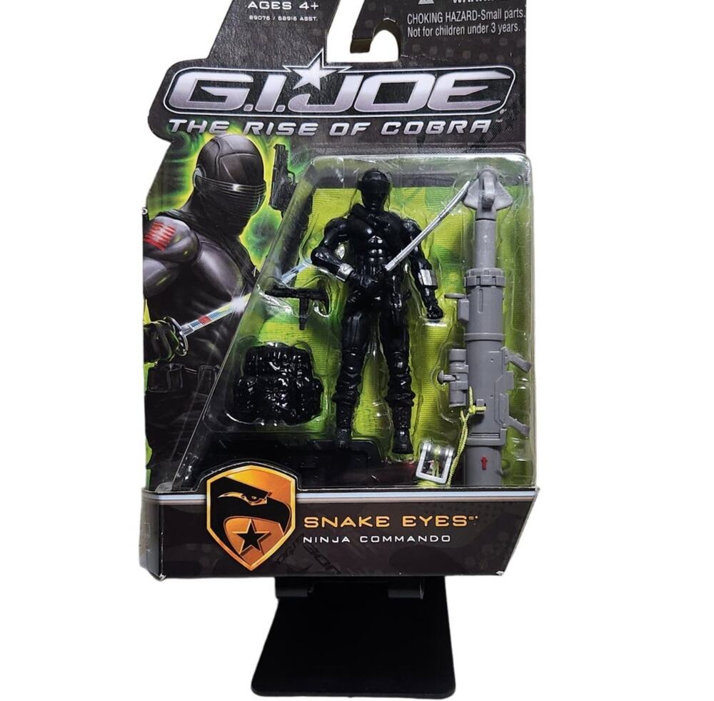 G.I. Joe The Rise Of Cobra Snake Eyes Ninja Commando 4" Action Figure 2009 New